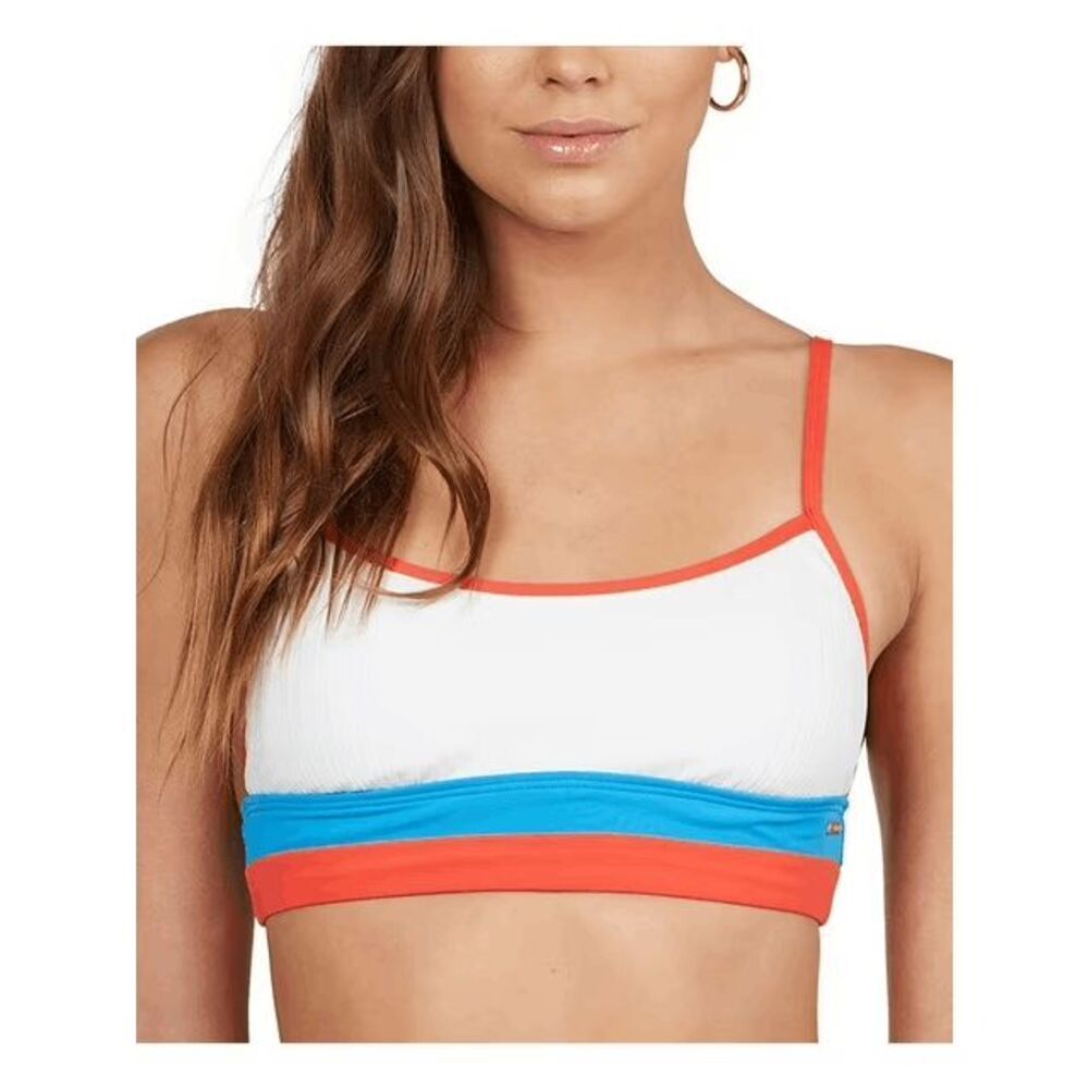 Roxy NWT size XL bikini swim top - red white blue patriotic